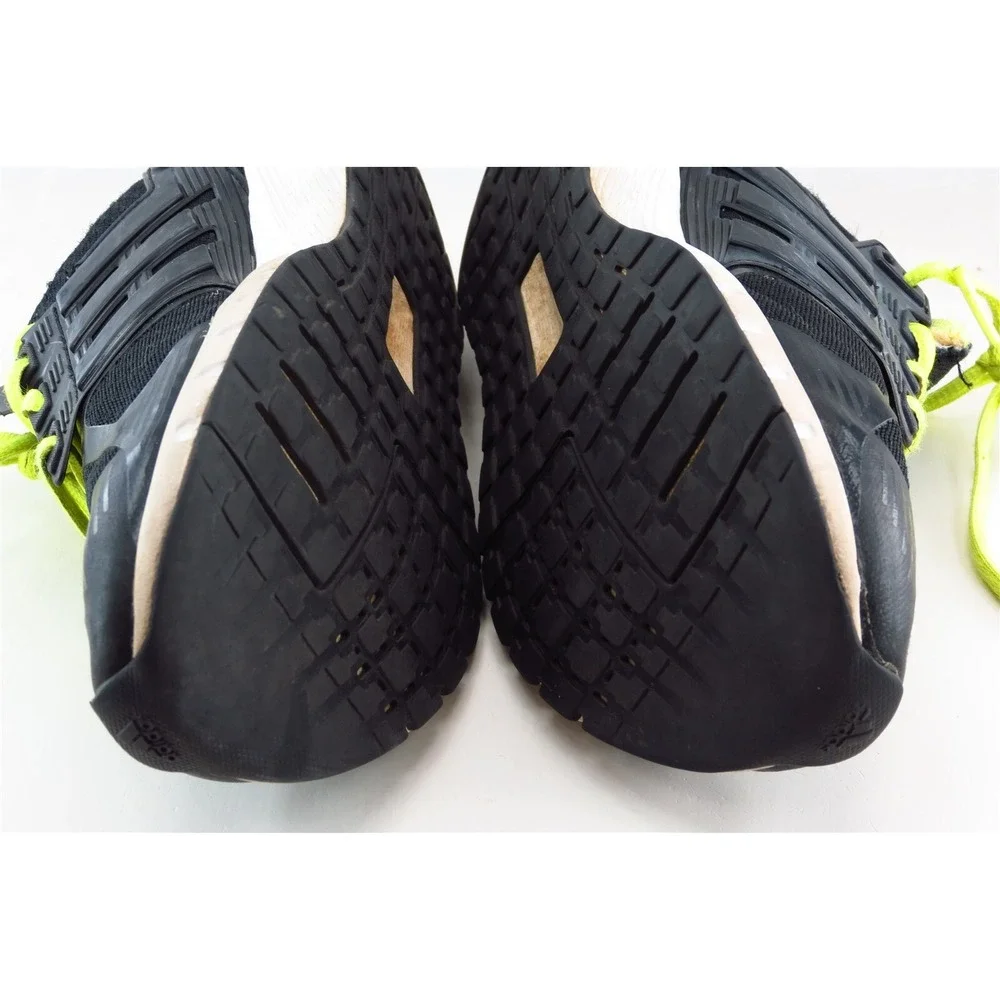 Adidas Boys Athletic Shoes Size 5.5 Black‎ Fabric Lace Up Lightweight Running